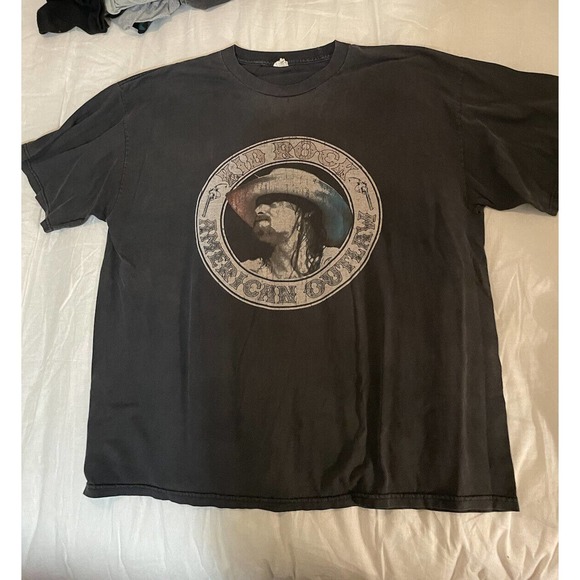 Kid Rock 2009 North American Tour Band Rap Rock N Soul Roll T Shirt 2XL Worn - Picture 1 of 6
